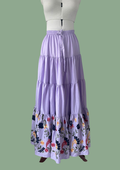 Donna rok paars, 100% katoen