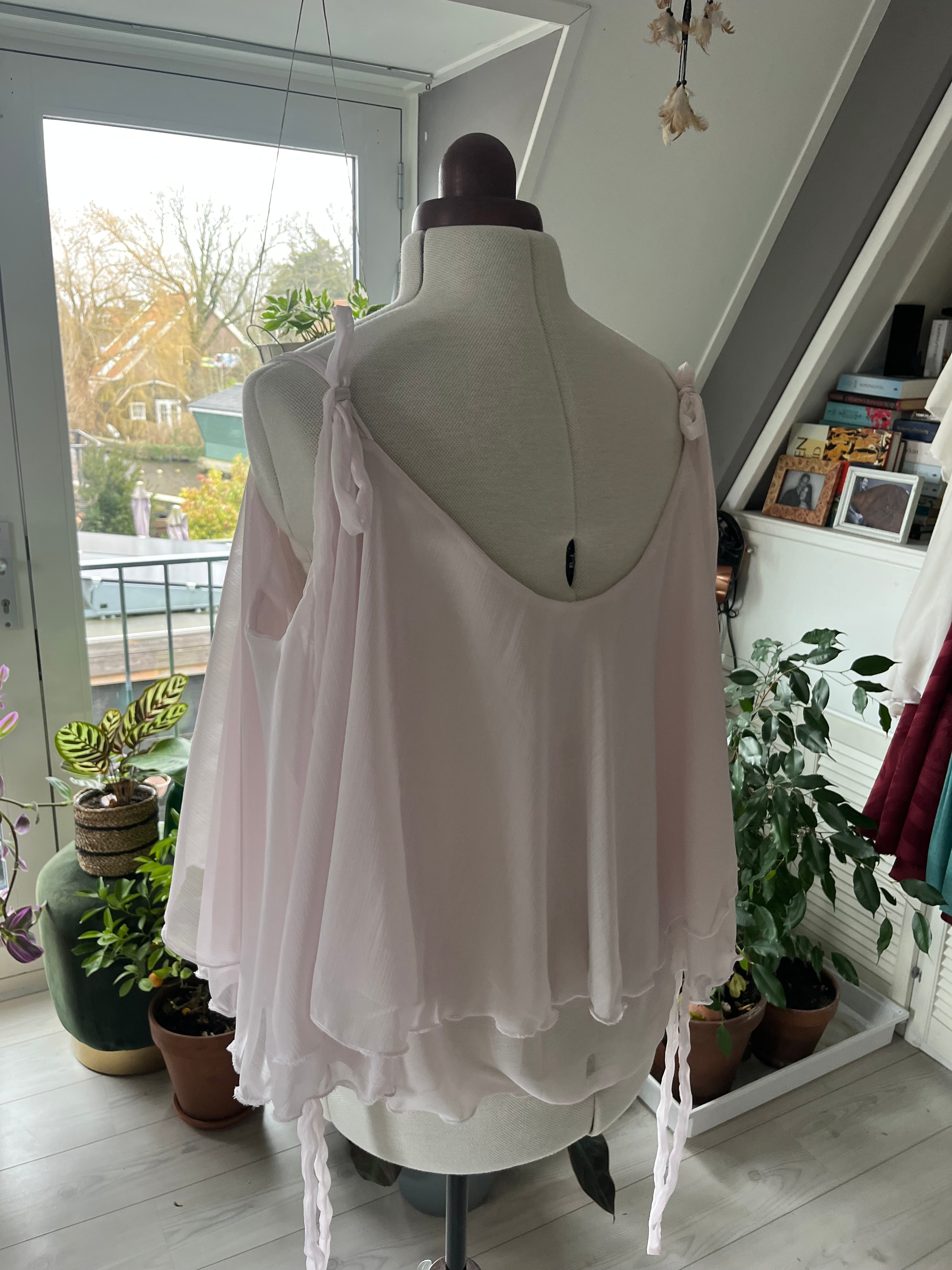 Vlinder top van chiffon