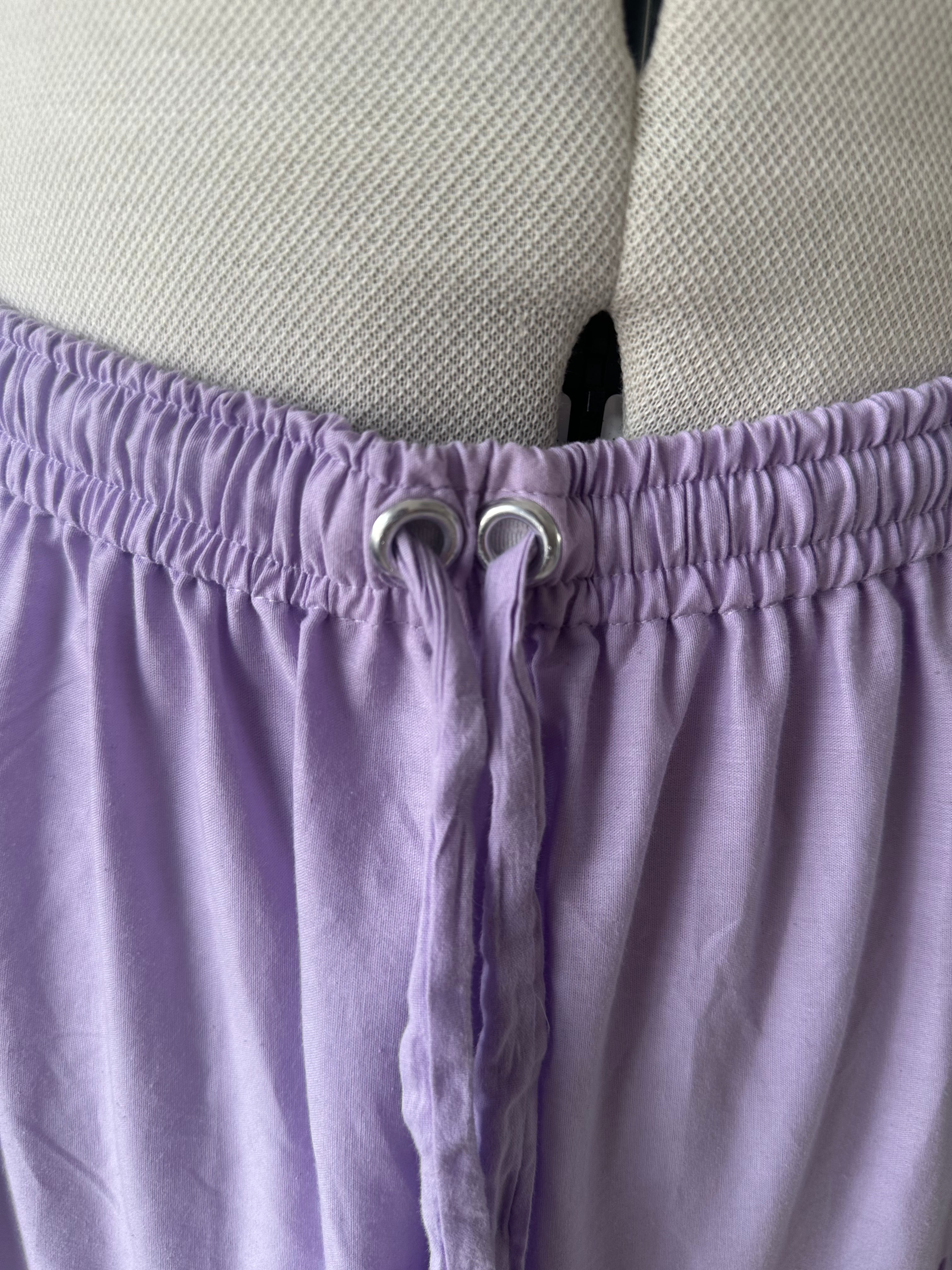 Donna rok paars, 100% katoen